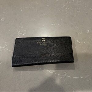 Kate Spade Black Leather wallet with zip pouch